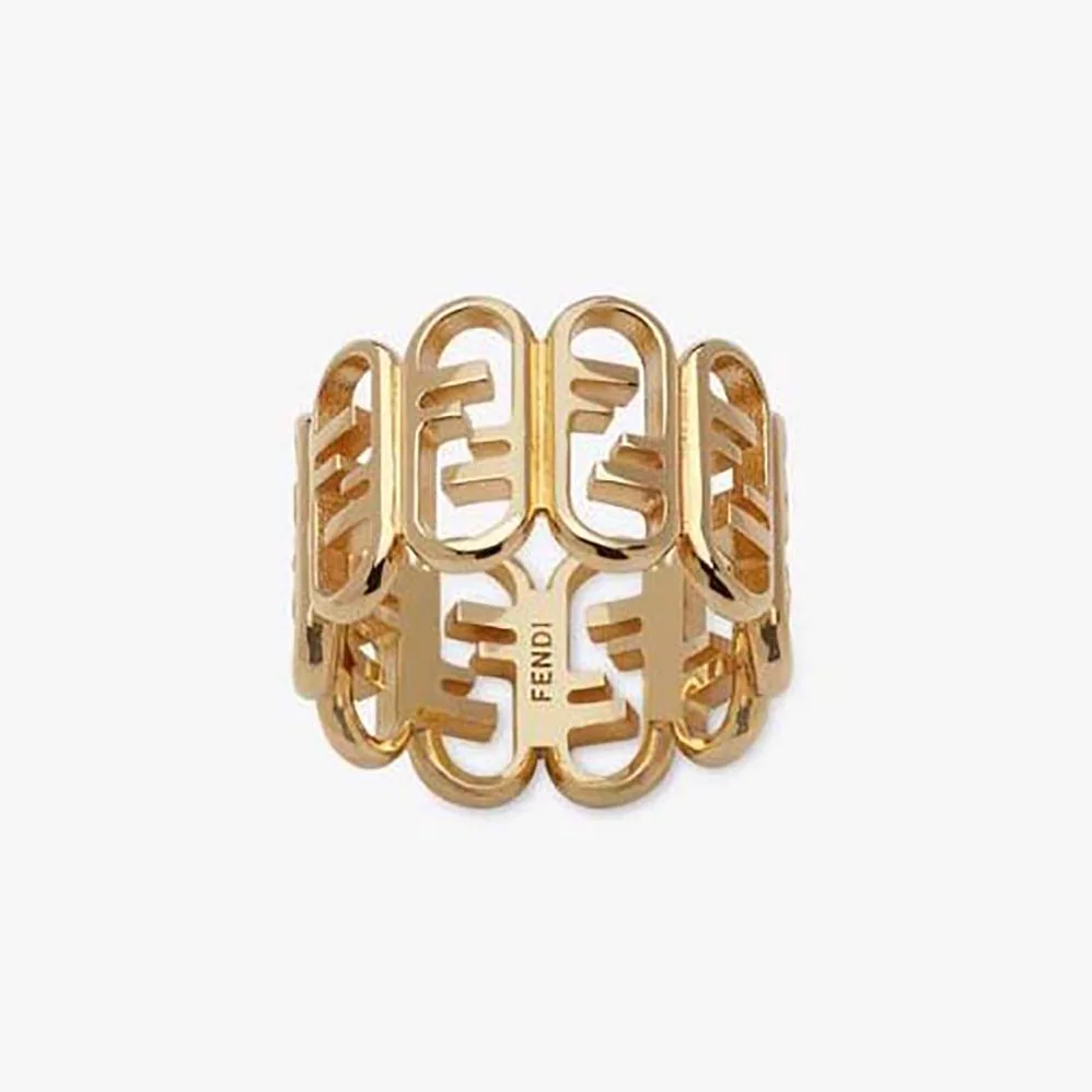 Fendi O'Lock Ring Gold for Women in coloured Fendi O'Lock Ring Gold for Women in coloured