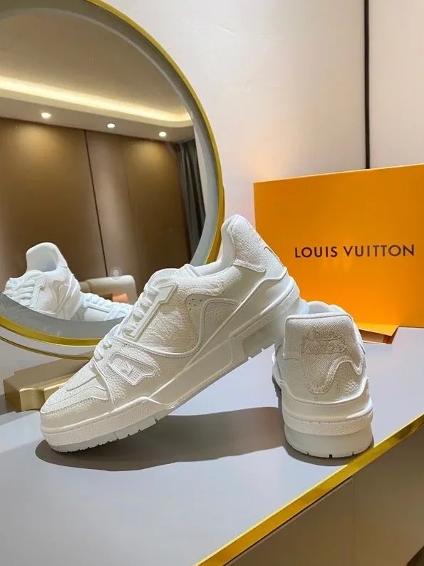 Louis Vuitton Trainer Sneaker White Virgil Abloh Louis Vuitton Trainer Sneaker White Virgil Abloh