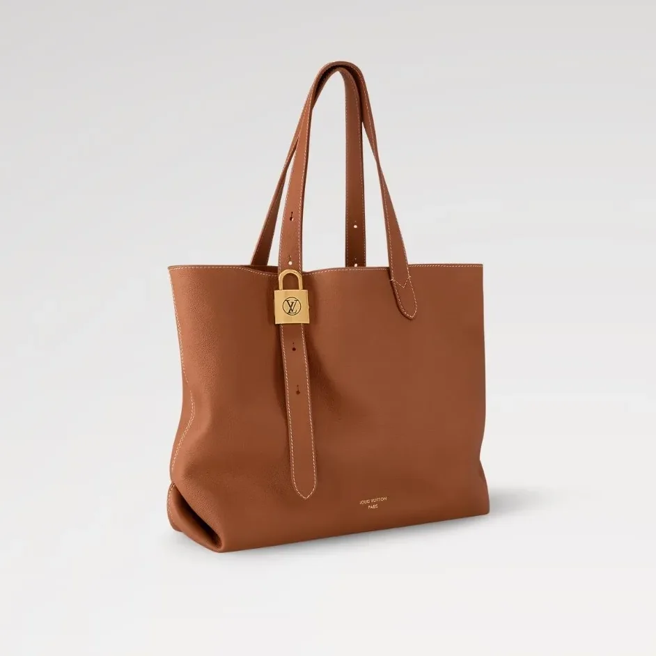 Louis Vuitton Low Key Cabas MM Bag Cognac Brown /