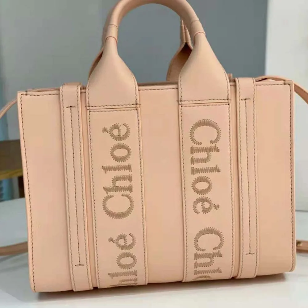 Chloe Mini Woody Tote Bag for Women in Pink Chloe Mini Woody Tote Bag for Women in Pink