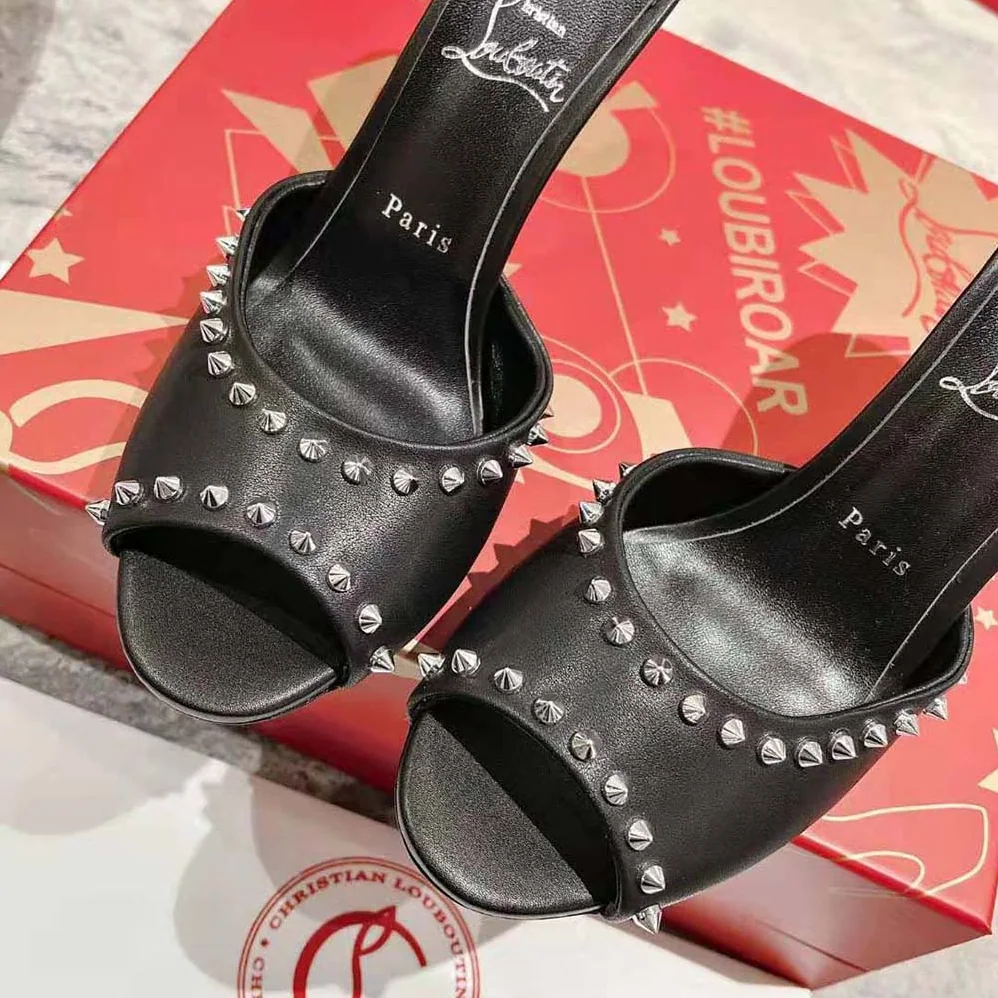 Christian Louboutin Me Dolly Spike 85 mm Sandals Nappa leather and Spikes for Women in Black