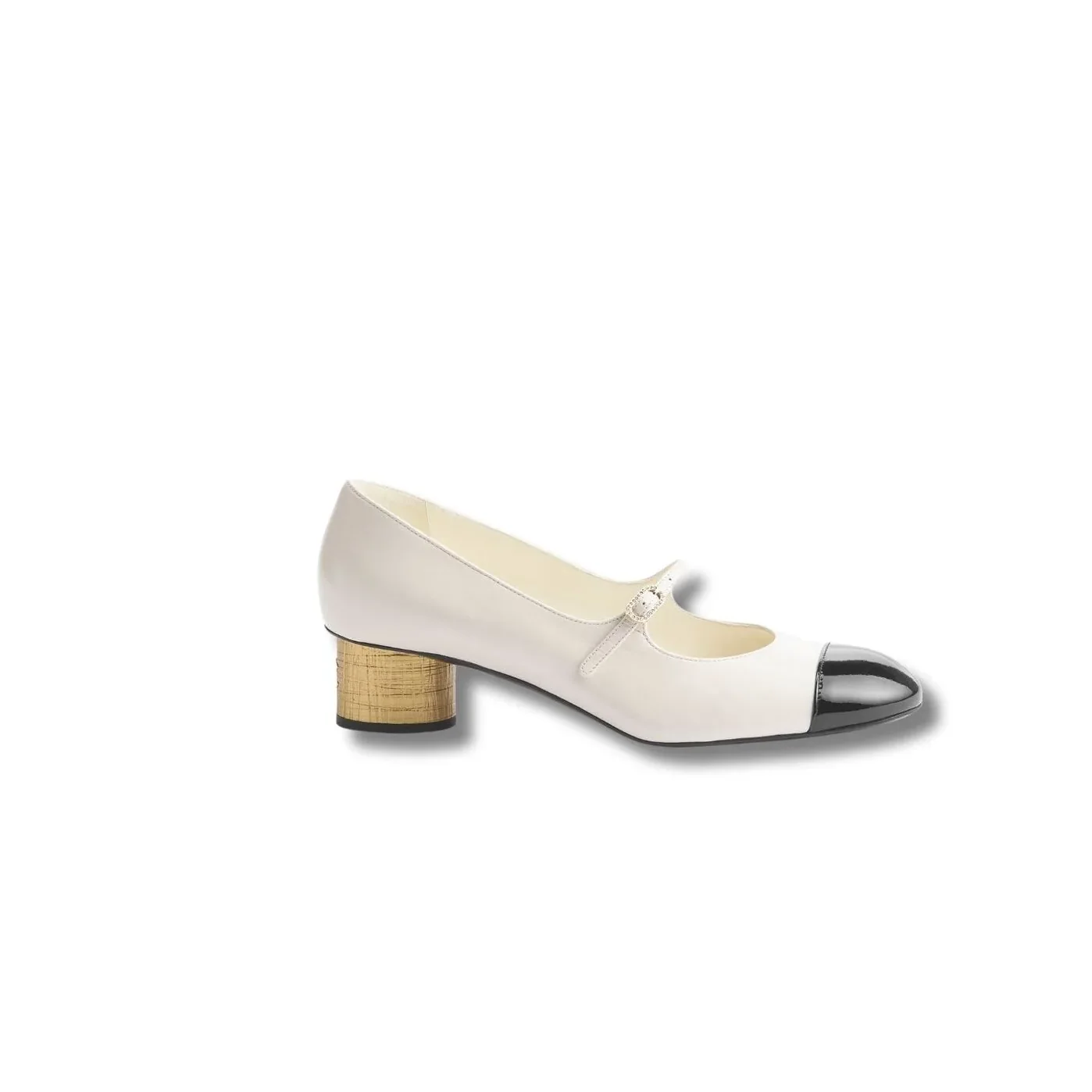 Chanel Mary Janes Ivory And Black Chanel Mary Janes Ivory And Black