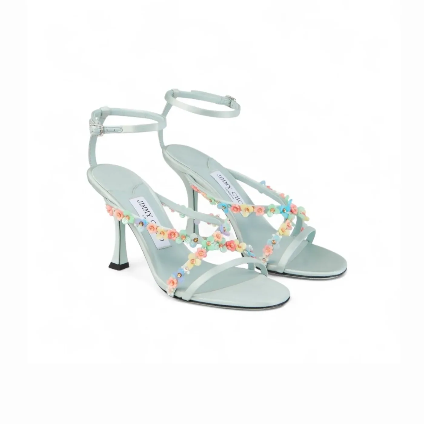 Jimmy Choo Blanche 90 Sandal Light Verde BLANCHE90EQJ Jimmy Choo Blanche 90 Sandal Light Verde BLANCHE90EQJ