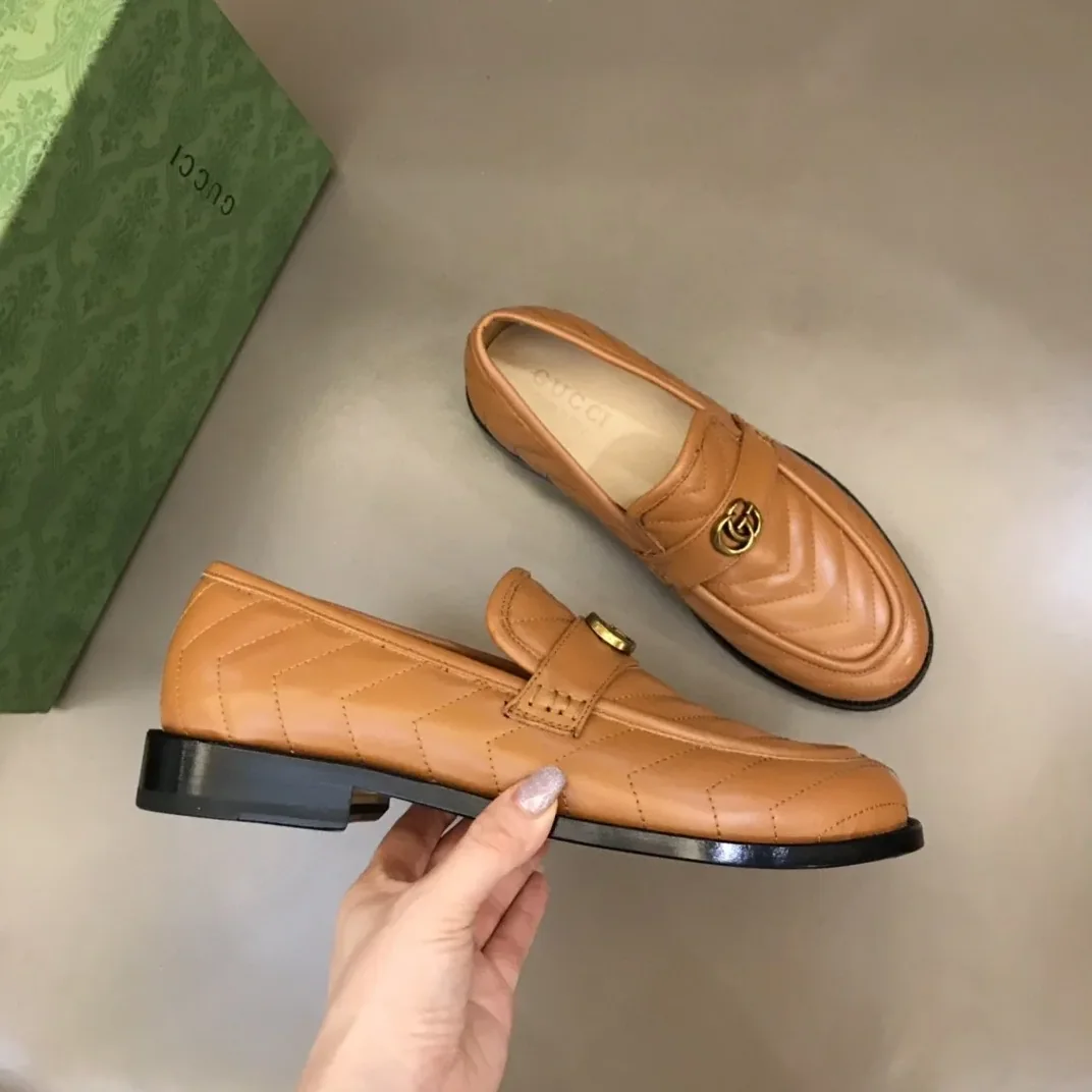 Gucci Loafer With Interlocking G Light Brown Gucci Loafer With Interlocking G Light Brown