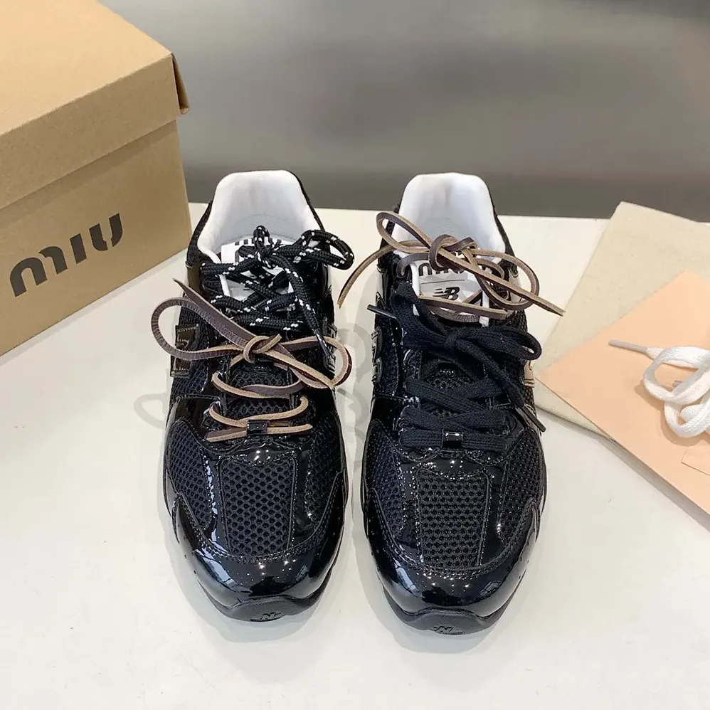 Miu Miu New Balance X Miu Miu 530 SL Patent Leather Sneakers for Women Miu Miu New Balance X Miu Miu 530 SL Patent Leather Sneakers for Women