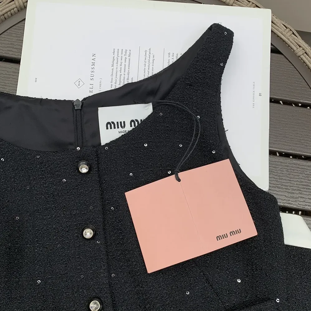 Miu Miu Sequined Bouclé Mini-dress MF5216_135O_F0002_S_OOO for Women Miu Miu Sequined Bouclé Mini-dress MF5216_135O_F0002_S_OOO for Women