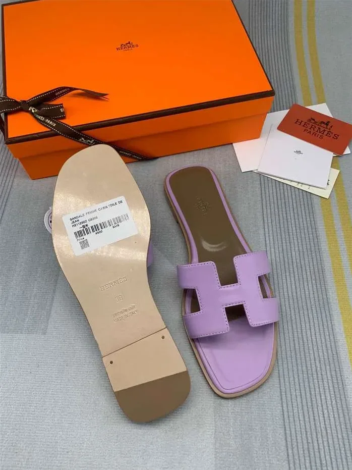 Hermes Oran Sandal Purple