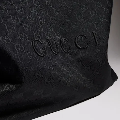 Gucci NY Large Tote Bag / Grey/ Black Gold Hardware A00B4R FAGNG 1000