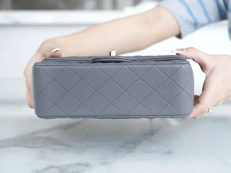 Chanel Rectangular Flap Bag Mini Crossbody in Grey Chanel Rectangular Flap Bag Mini Crossbody in Grey