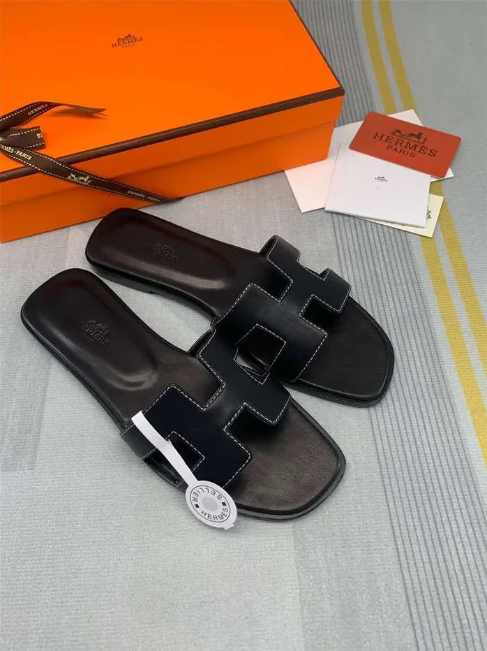 Hermes Oran Sandal Black Hermes Oran Sandal Black