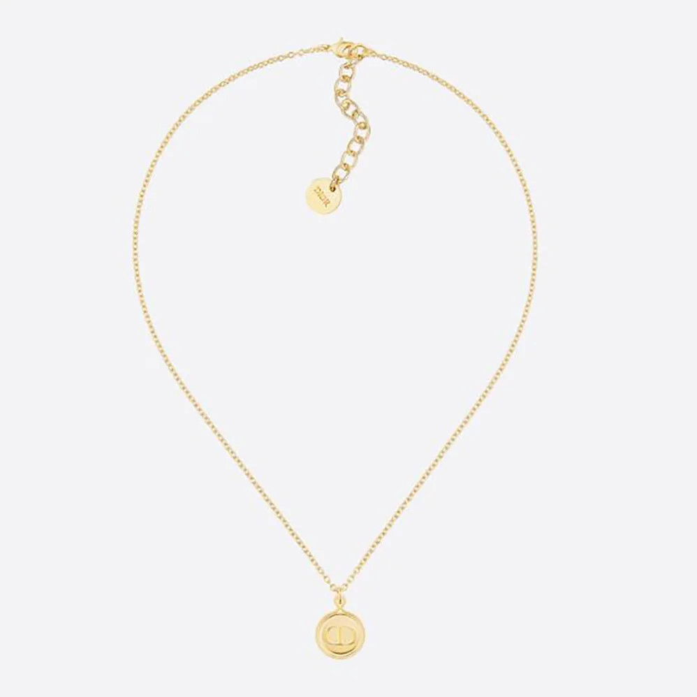 Dior Petit CD Necklace Gold for Women in Finish Metal Dior Petit CD Necklace Gold for Women in Finish Metal