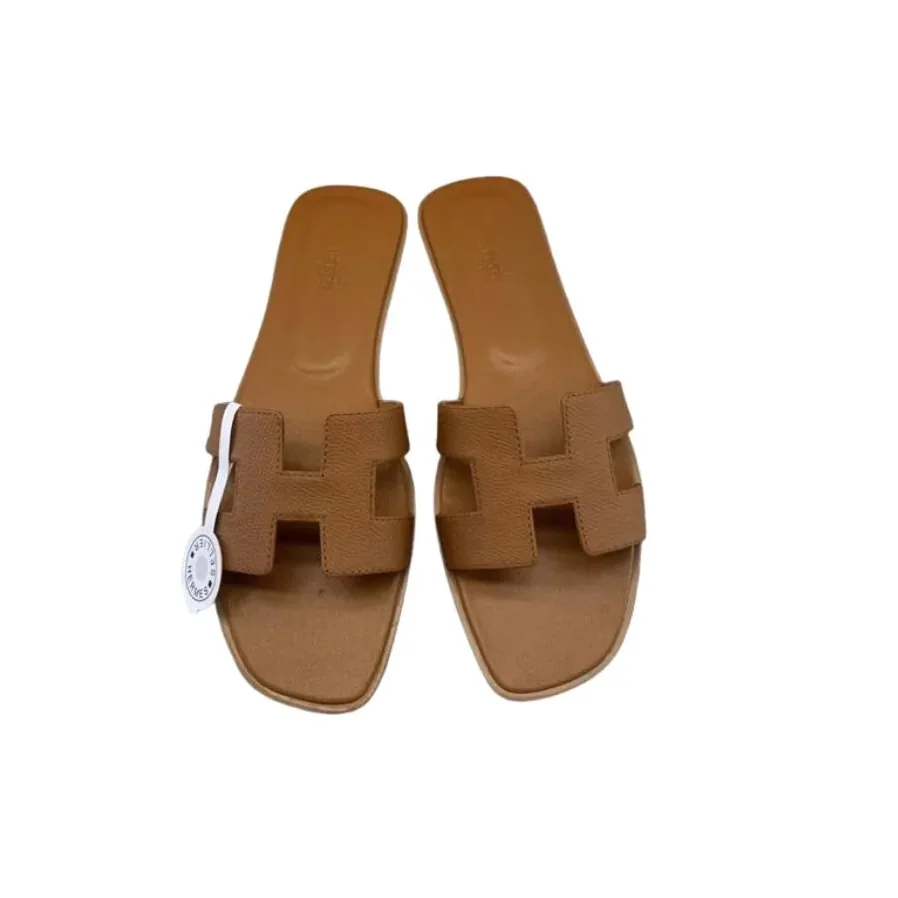Hermes Oran Sandal Dark Brown Hermes Oran Sandal Dark Brown