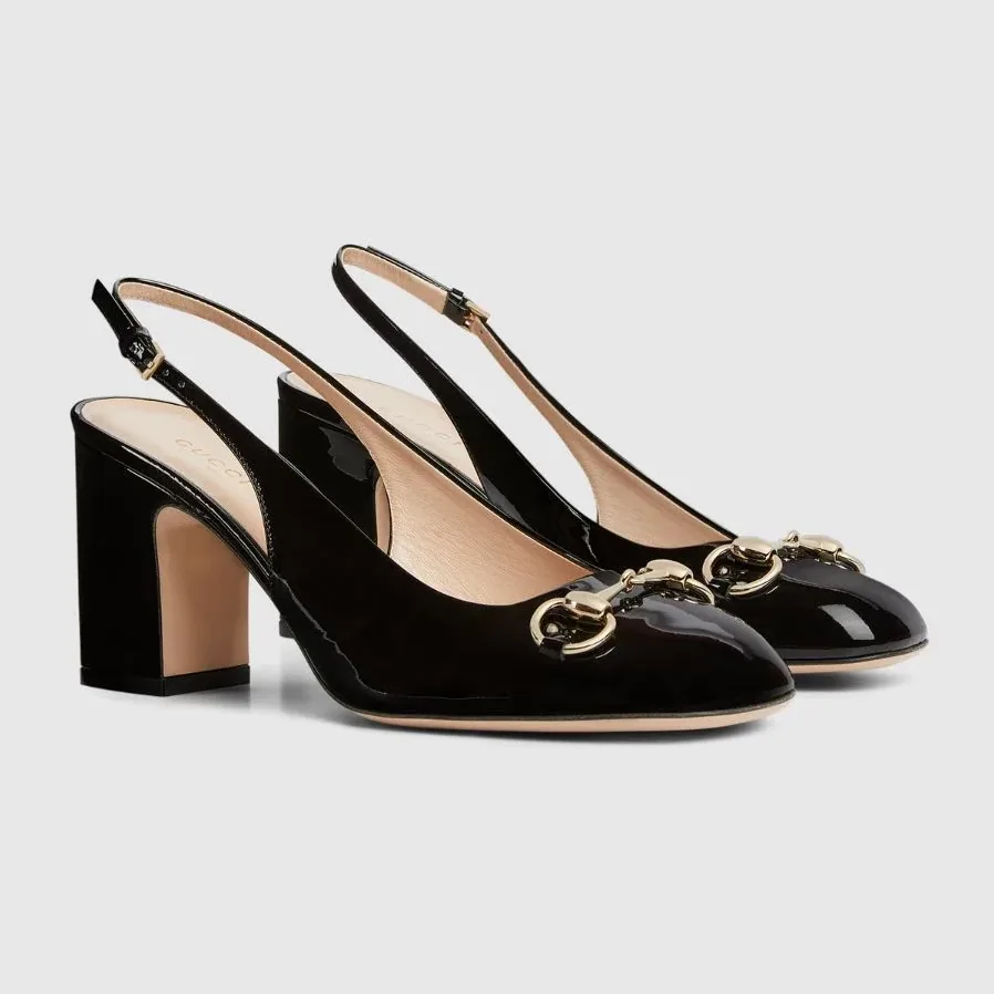 Gucci Horsebit Slingback Black Gucci Horsebit Slingback Black