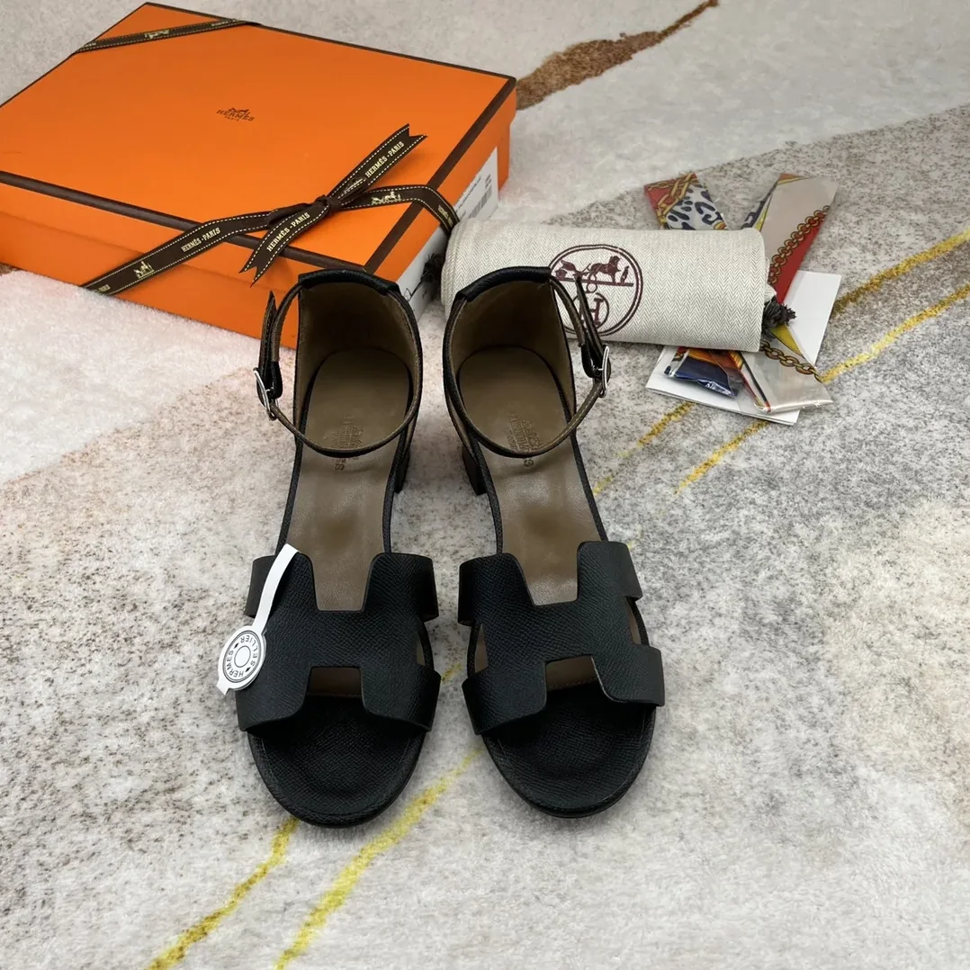 Hermes Encens 50 Sandal Black Hermes Encens 50 Sandal Black
