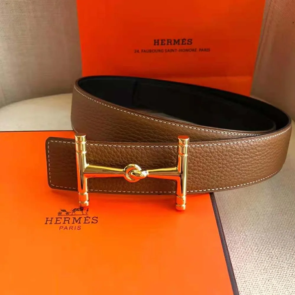 Hermes H Hippique Belt Buckle & Reversible Leather Strap 32 mm for Women in Brown Hermes H Hippique Belt Buckle & Reversible Leather Strap 32 mm for Women in Brown