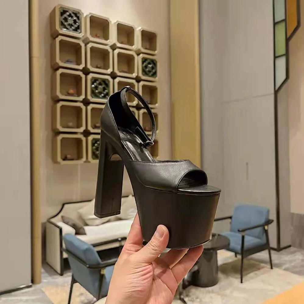 Balenciaga Camden 160mm Sandal in Black for Women Balenciaga Camden 160mm Sandal in Black for Women