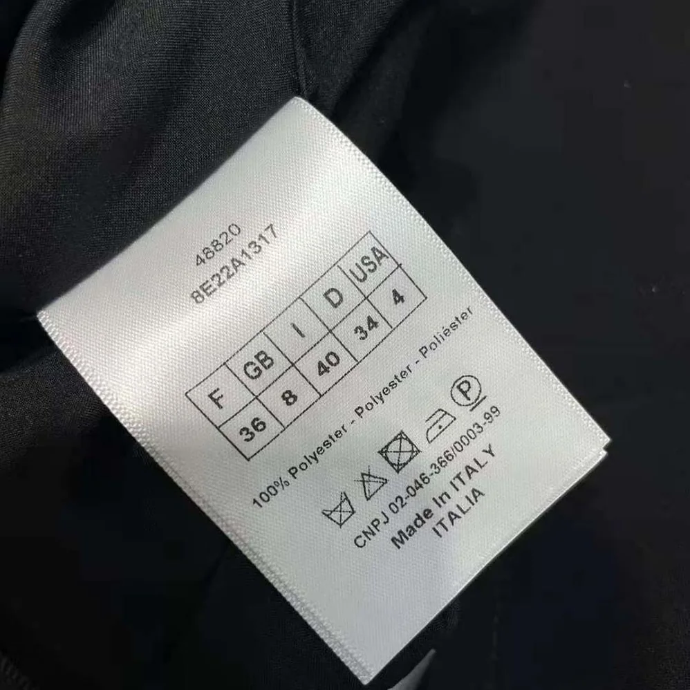 Dior Skort with CD Button Black Wool and Silk for Women Dior Skort with CD Button Black Wool and Silk for Women