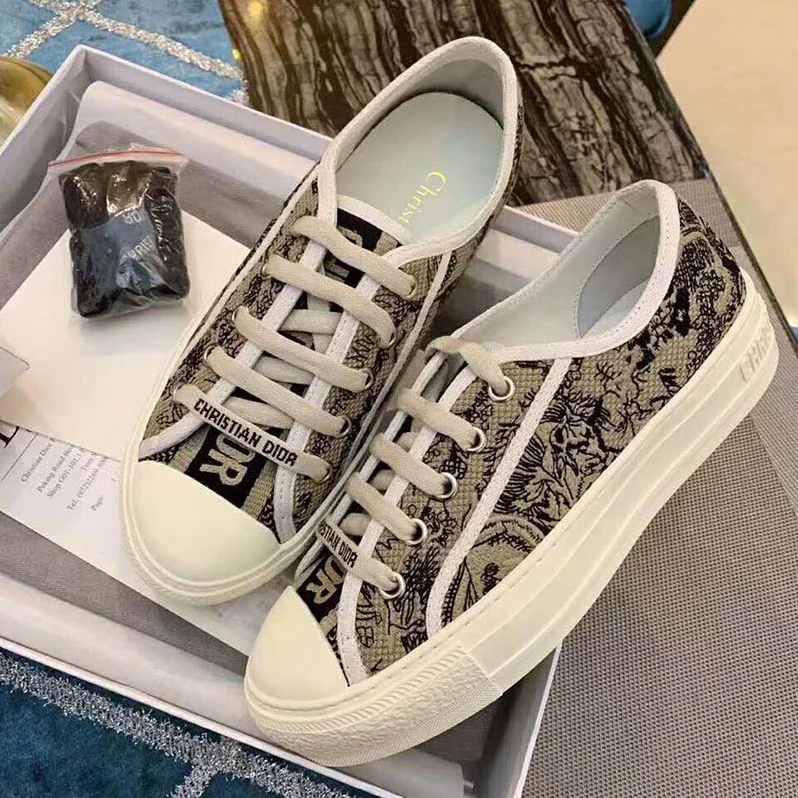 Dior Walk'n'Dior Sneaker Embroidered With Toile De Jouy for Women