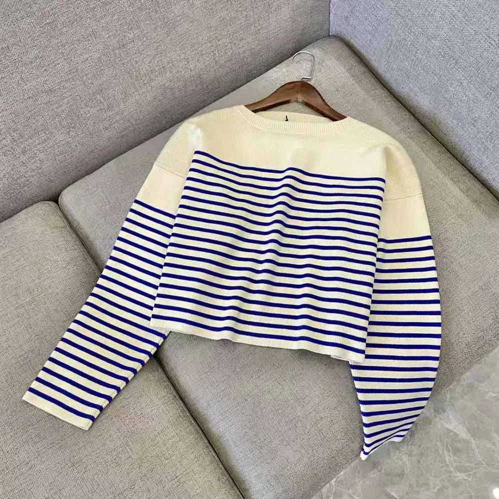 Celine Boxy Mariniere Sweater in Striped Cotton for Women Celine Boxy Mariniere Sweater in Striped Cotton for Women