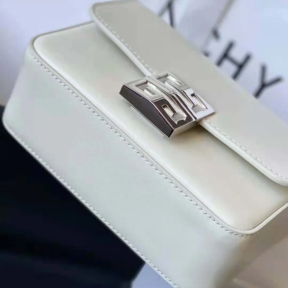 Givenchy Small 4g Bag in Box Leather for Women in White