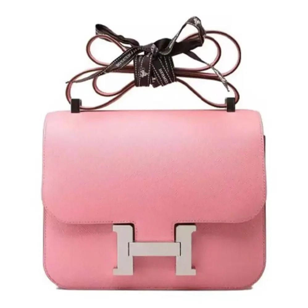 Hermes Constance 24 Bag Epsom Leather for Women in Pink/Silver Hermes Constance 24 Bag Epsom Leather for Women in Pink/Silver