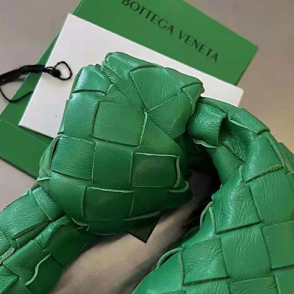 Bottega Veneta Candy Jodie Micro Intrecciato Leather Top Handle Bag for Women in Green Bottega Veneta Candy Jodie Micro Intrecciato Leather Top Handle Bag for Women in Green