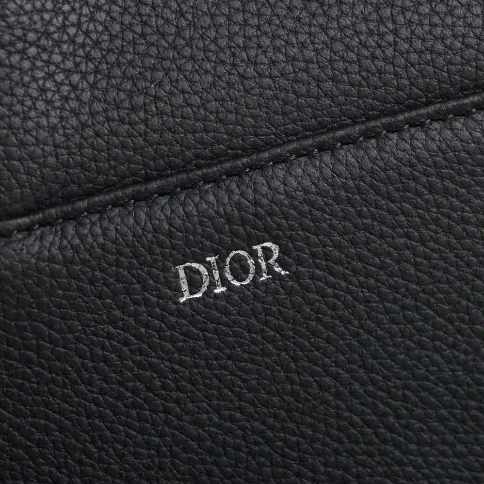 Dior Saddle Bag Black Grained Calfskin for Men