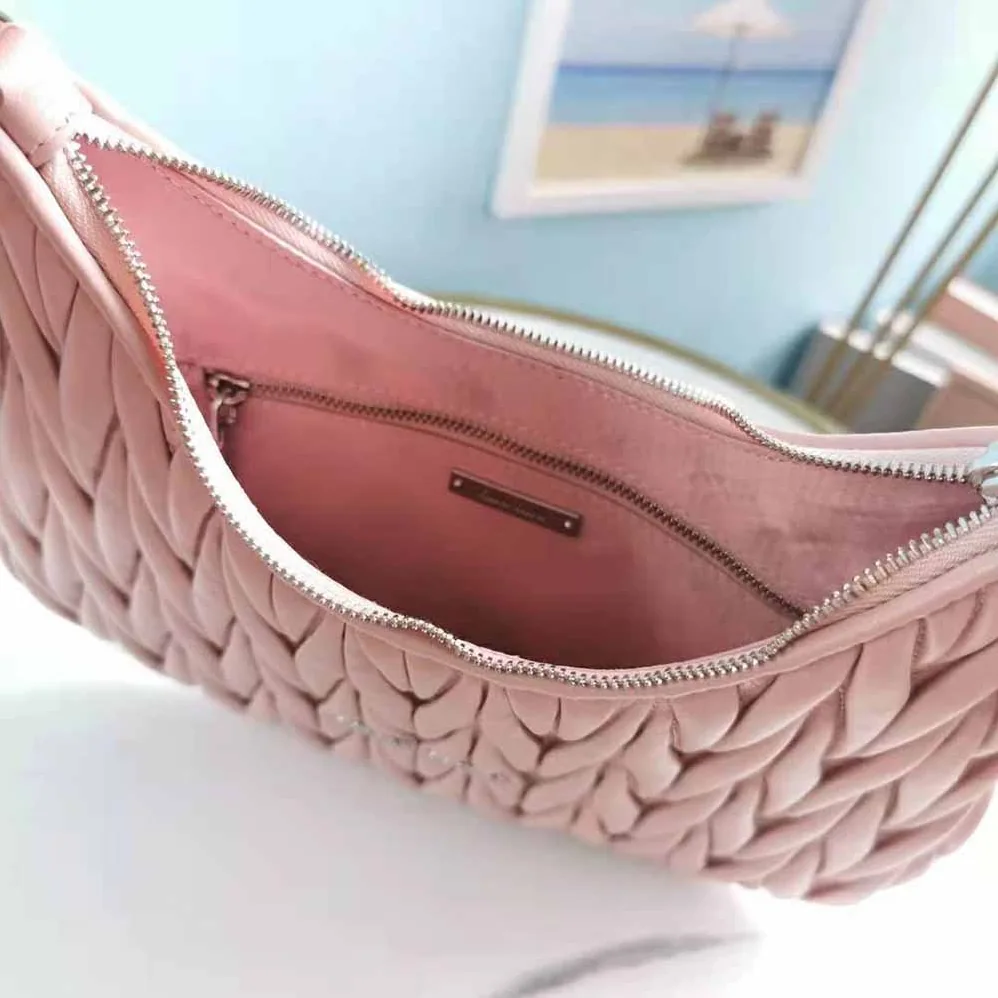 Miu Miu Large Matelasse Nappa Leather Shoulder Bag for Women in Pink