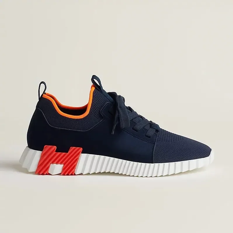 Hermes Depart Slip in On Sneakers Navy Blue Hermes Depart Slip in On Sneakers Navy Blue