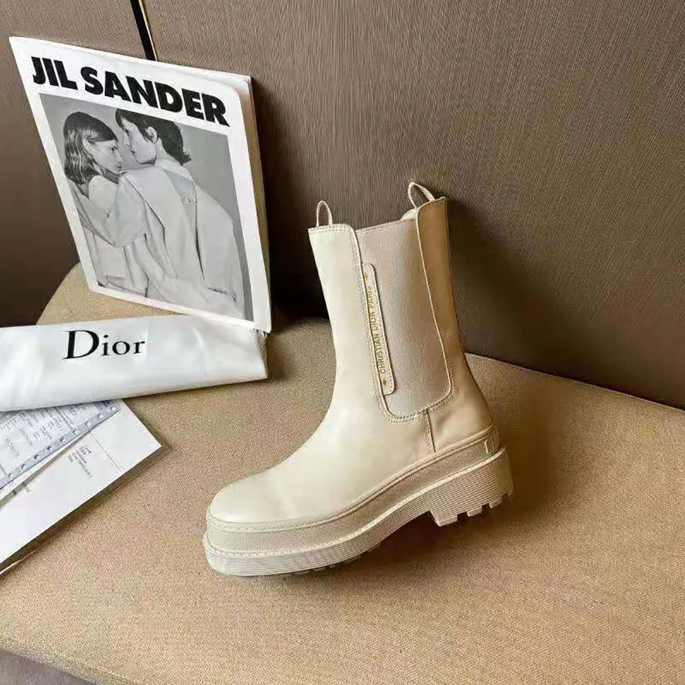 Dior Trial Ankle Boot White Calfskin for Women Dior Trial Ankle Boot White Calfskin for Women
