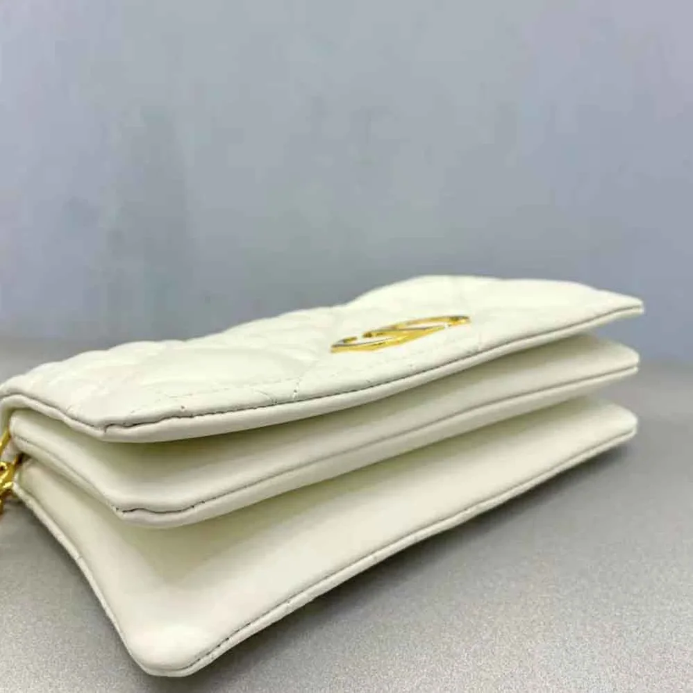 Dior Caro Macrocannage Pouch Latte Quilted Macrocannage Calfskin for Women Dior Caro Macrocannage Pouch Latte Quilted Macrocannage Calfskin for Women