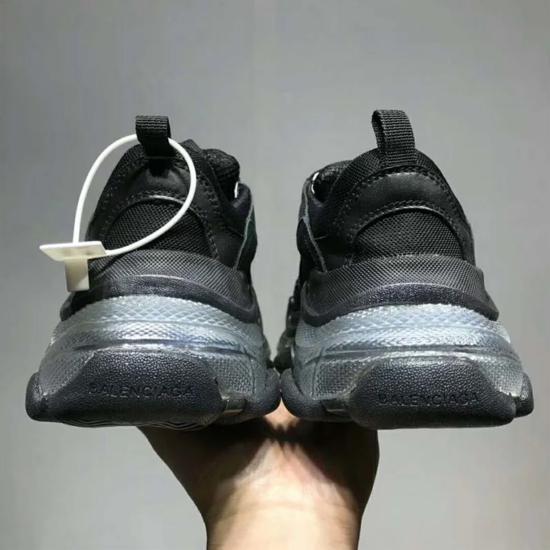 Balenciaga Shoes Triple S Clear Sole Trainers for Unisex in Black
