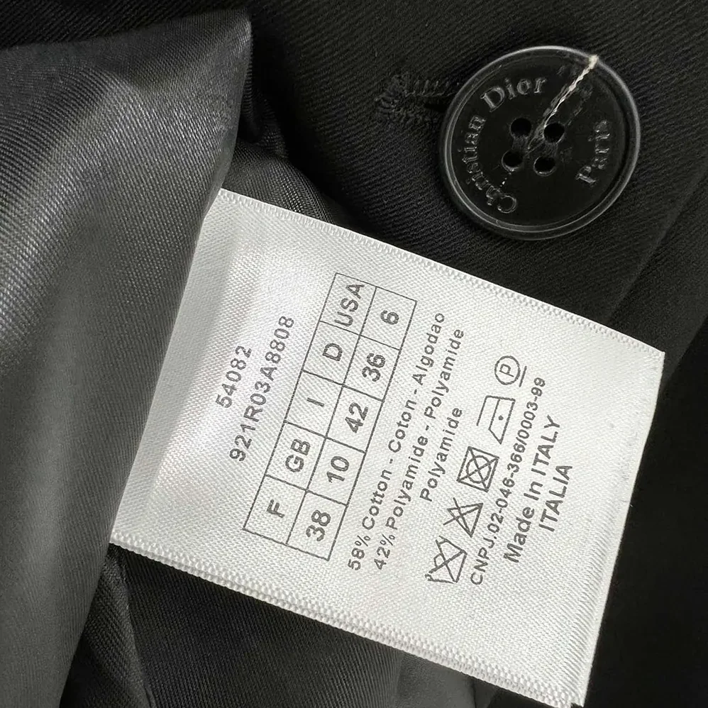 Dior Mid-Length Blazer Dress Black Virgin Wool and Cotton Bouclé for Women Dior Mid-Length Blazer Dress Black Virgin Wool and Cotton Bouclé for Women
