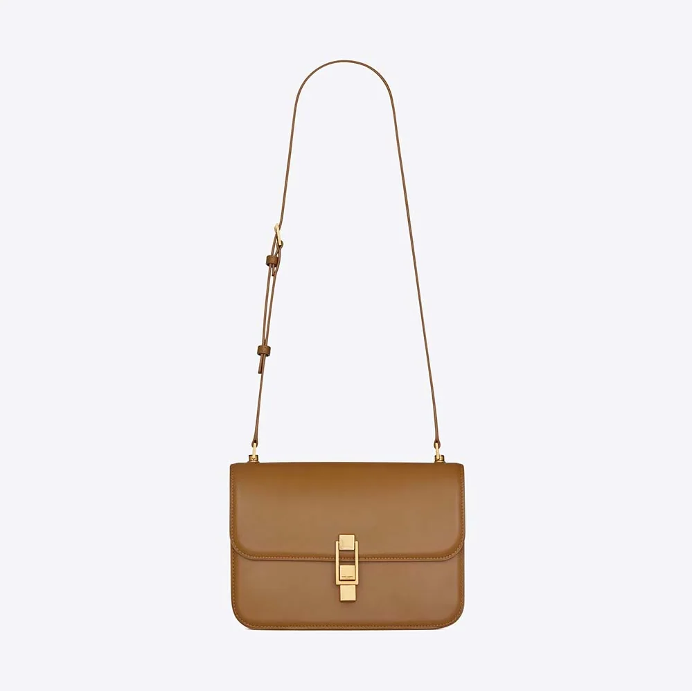 Saint Laurent YSL Carre Satchel in Box Saint Laurent Leather for Women