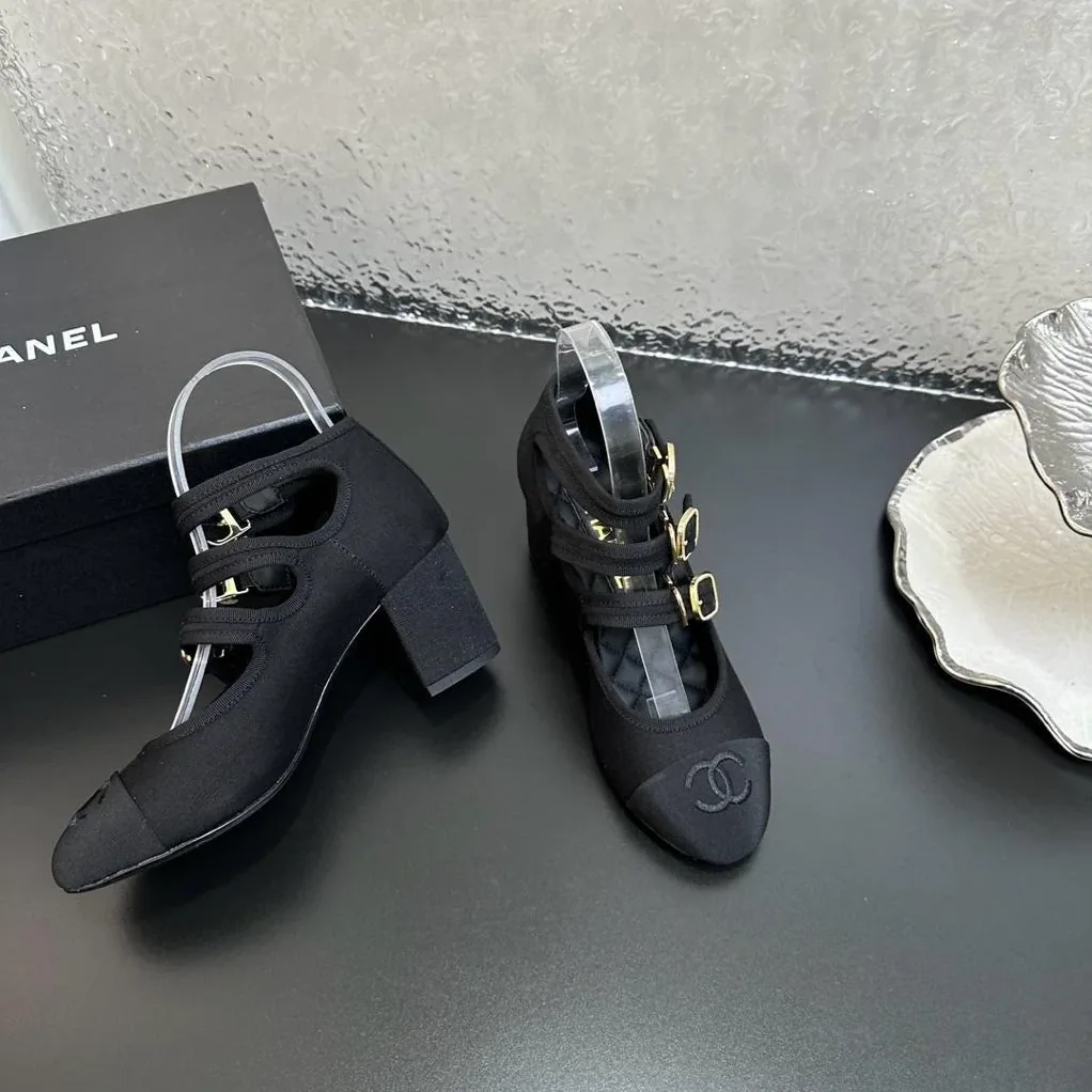 Chanel Mary Janes Black
