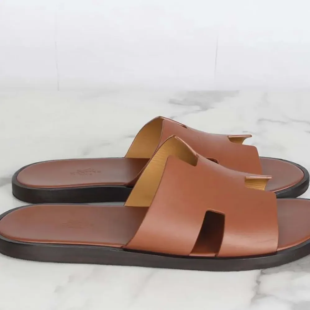 Hermes Izmir Sandal for Unisex in Brown
