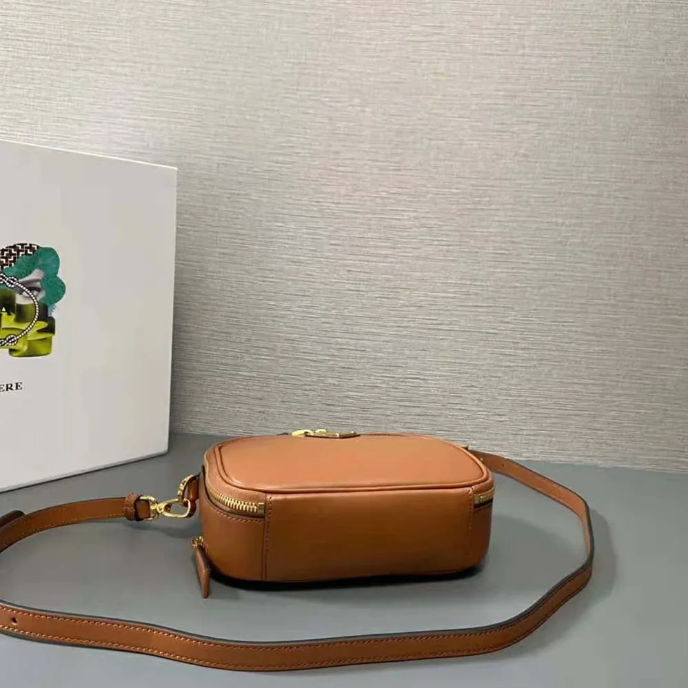 Prada Odette Leather Mini-bag for Women in Brown Prada Odette Leather Mini-bag for Women in Brown