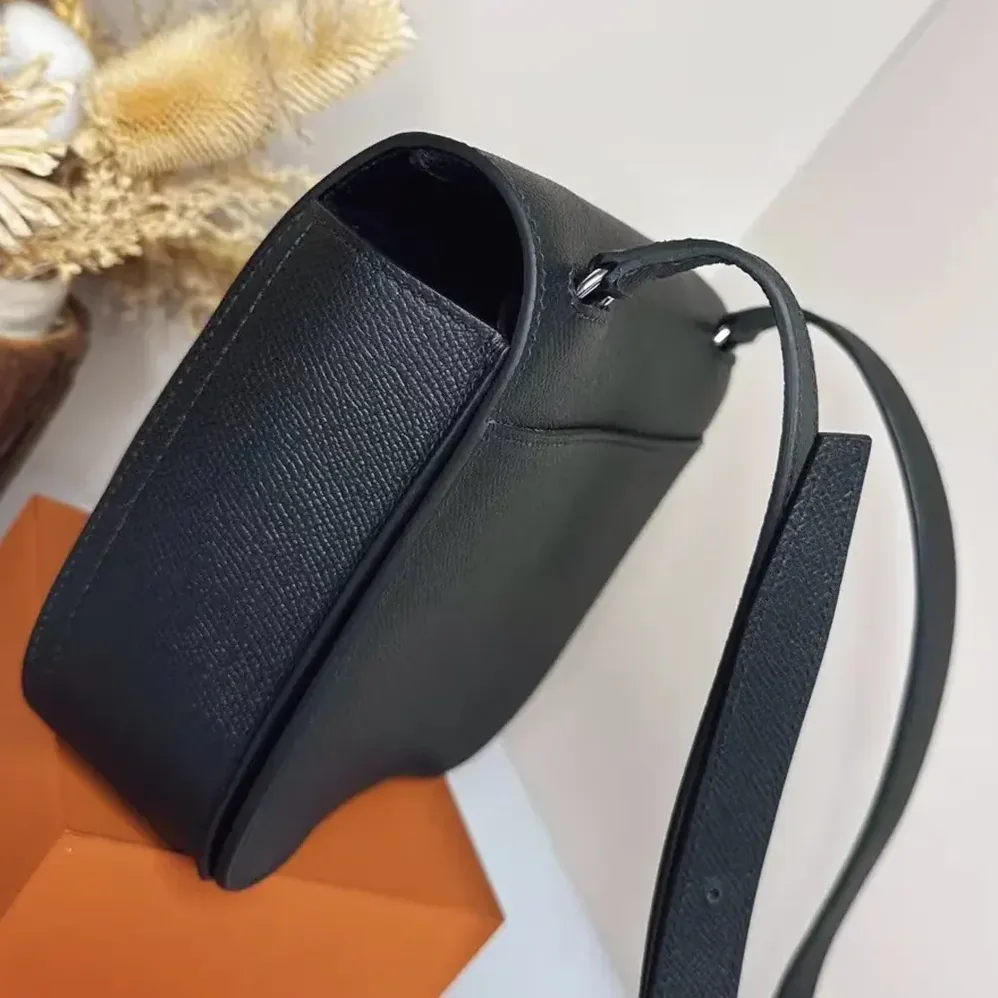 Hermes Della Cavalleria Mini Bag Epsom Leather for Women in Black/Silver