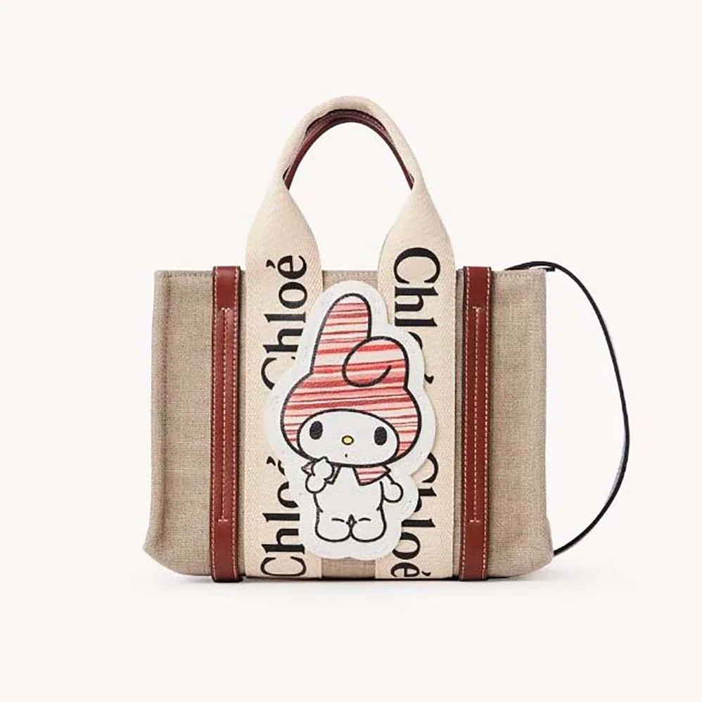 Chloe My Melody for Chloé Small Woody Tote Bag for Women Chloe My Melody for Chloé Small Woody Tote Bag for Women