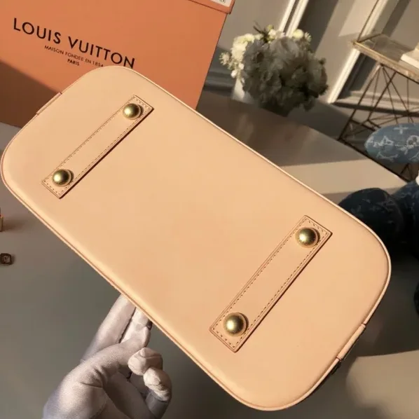 Louis Vuitton Alma PM Top Handle Bag in Brown Gold Hardware