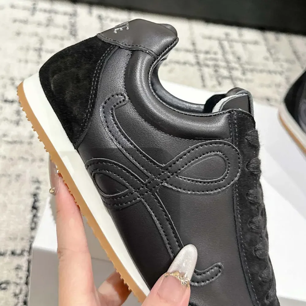 Loewe Ballet Runner 2.0 in Soft Calfskin for Unisex in Black Loewe Ballet Runner 2.0 in Soft Calfskin for Unisex in Black