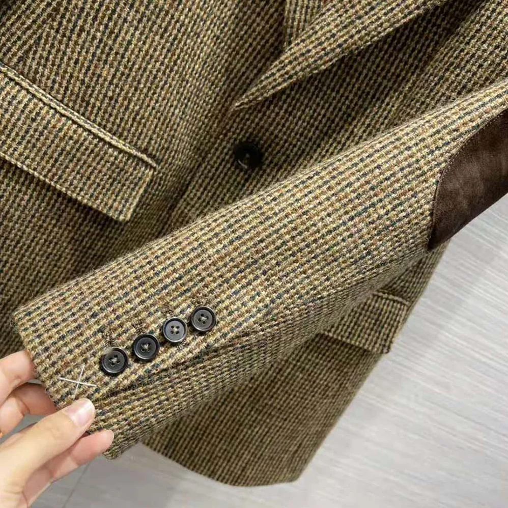 Celine Classic Jacket in Checked Tweed for Women