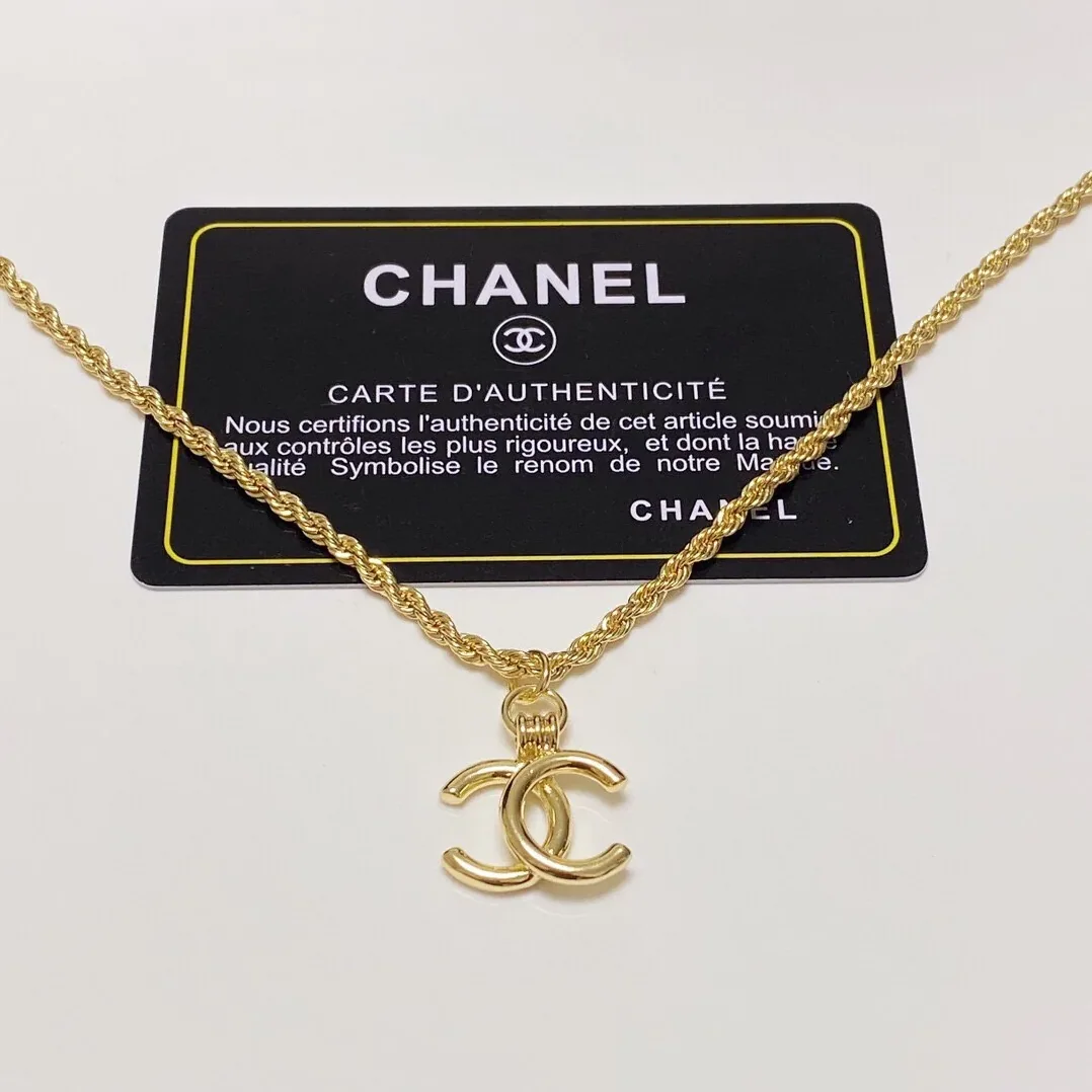 CC Necklace Gold CC Necklace Gold