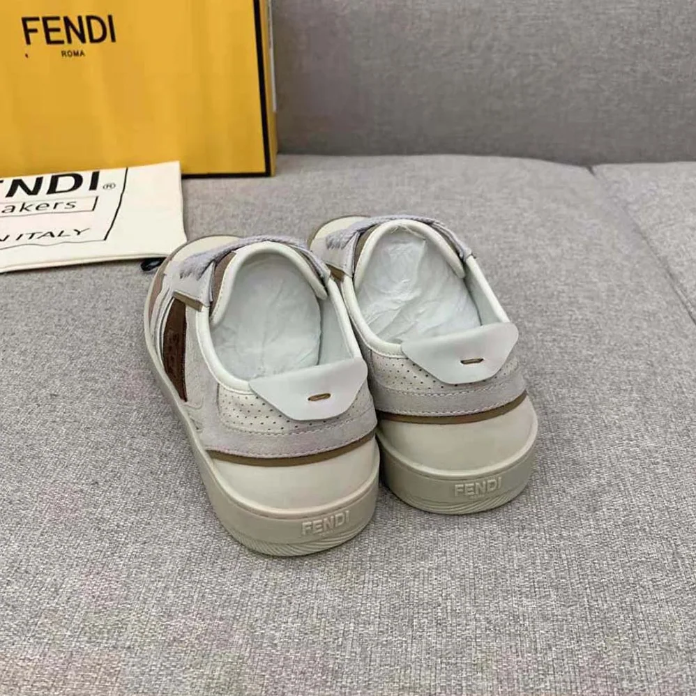 Fendi Step Beige Leather Low for Men in tops Fendi Step Beige Leather Low for Men in tops