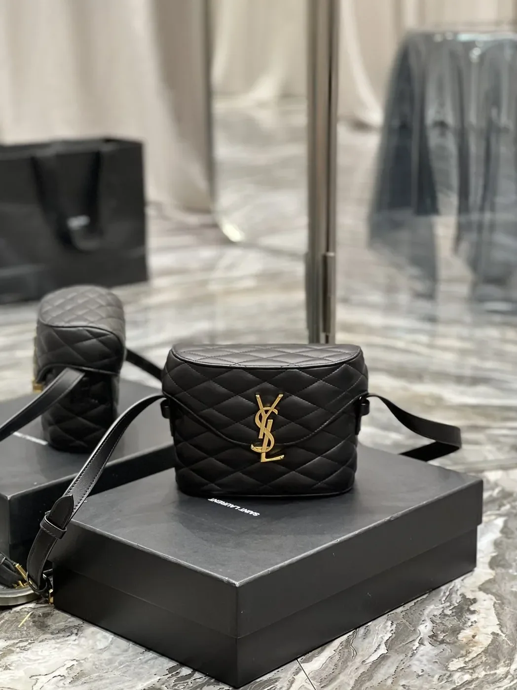 Saint Laurent June Box Bag Black Saint Laurent June Box Bag Black
