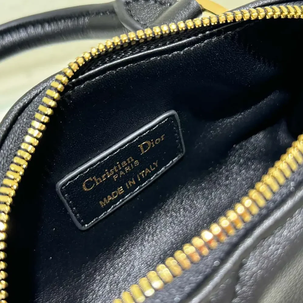 Dior Nano Dior Groove 17 Bag Black Macrocannage Calfskin for Women Dior Nano Dior Groove 17 Bag Black Macrocannage Calfskin for Women
