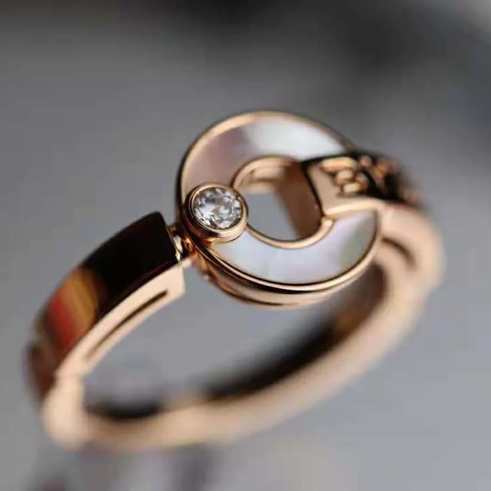 Bvlgari Openwork 18 KT Rose Gold Ring for Women