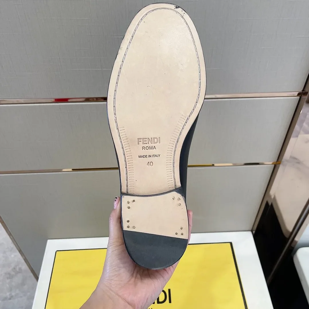 Fendi Force Matte Black Loafers Fendi Force Matte Black Loafers