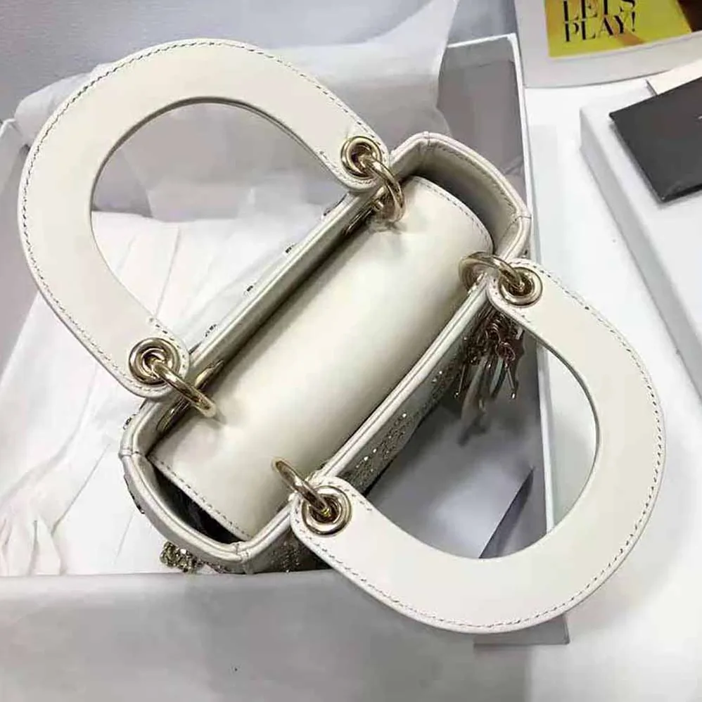 Dior Mini Lady Dior Bag Latte Lucky Star Cannage Lambskin for Women Dior Mini Lady Dior Bag Latte Lucky Star Cannage Lambskin for Women