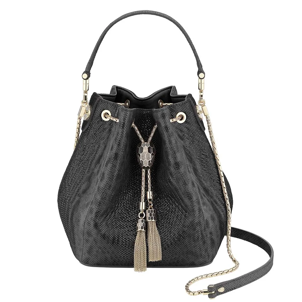 Bvlgari Serpenti Forever Bucket for Women in Black Bvlgari Serpenti Forever Bucket for Women in Black